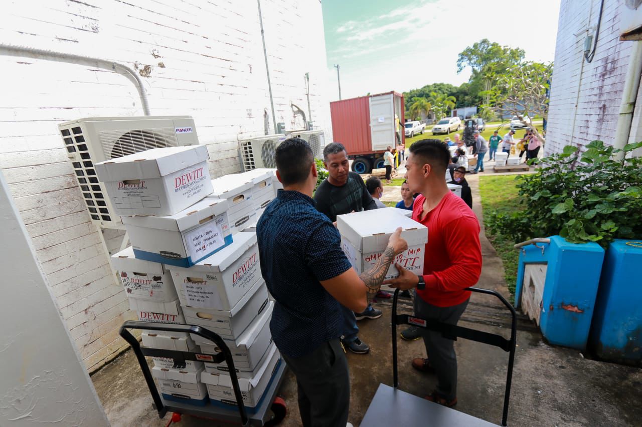 Guam Guard soldiers help Public Health relocate